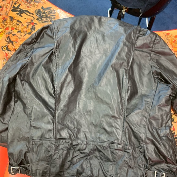 1970s BROOKS leather motorcycle jacket - Picture 2 of 4